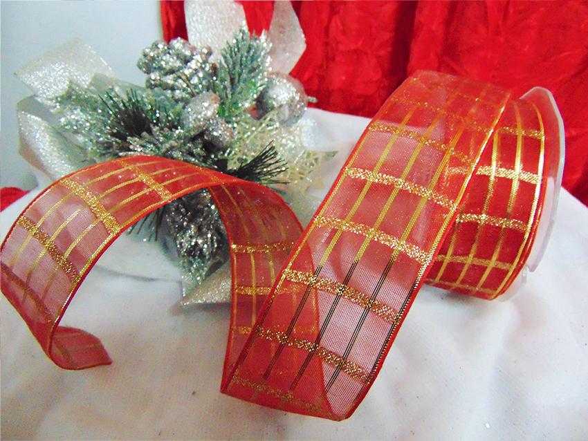 Nastro Organza Rettangoli - Sconti per Fioristi e Aziende - Oro H 40 x 20 mt