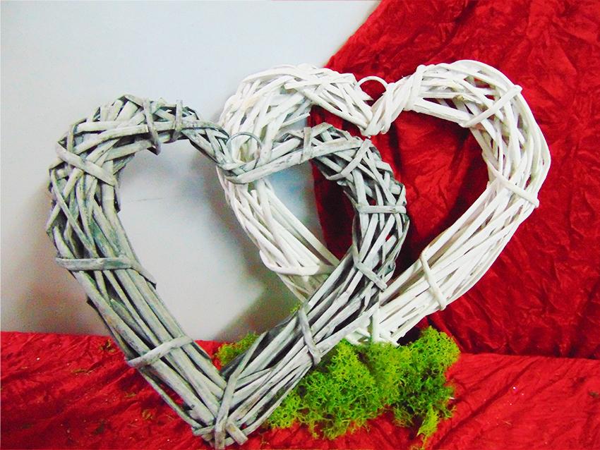 Cuore Vuoto in Vimini  Articolo per San Valentino - Sconti per Fioristi e Aziende