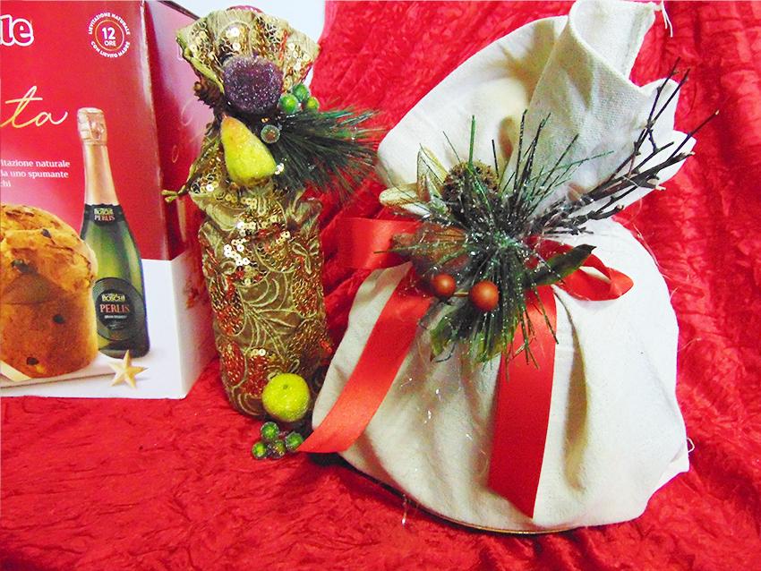 Porta Panettone in lino cm 42 x 43 - Sconti per Fioristi e Aziende - Colori diversi