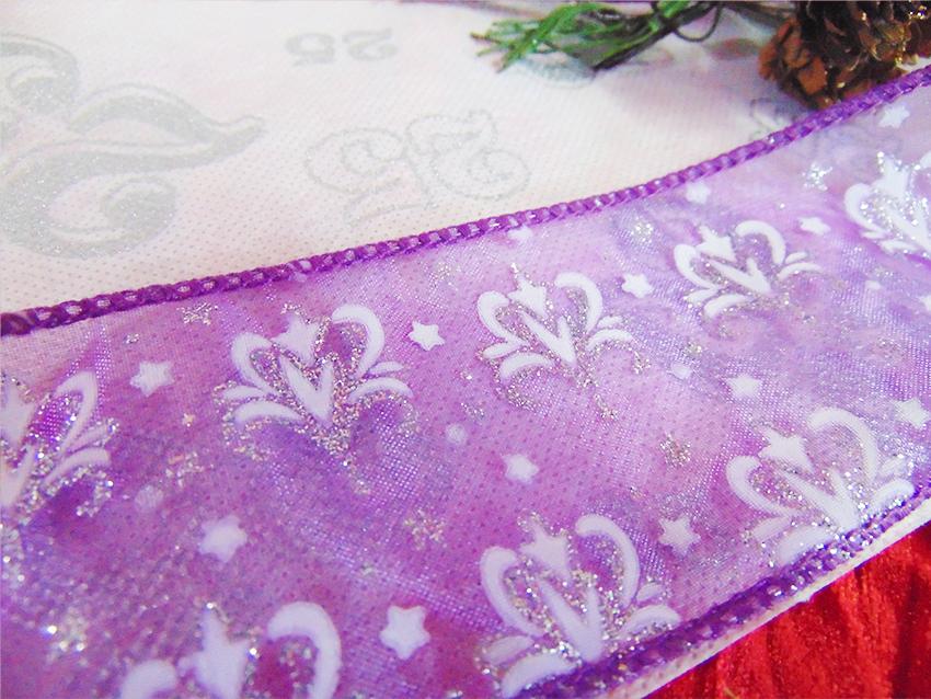 Nastro Organza Viola  - Sconti per Fioristi e Aziende - H 60