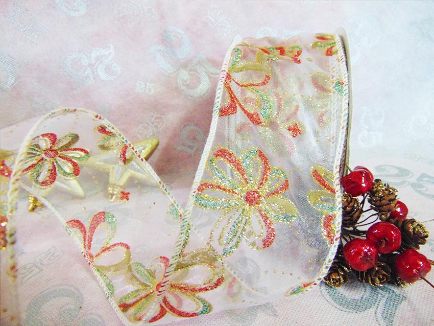 Nastro Organza Margherite - Sconti per Fioristi e Aziende - H 60