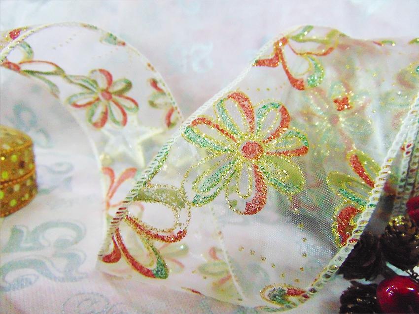 Nastro Organza Margherite - Sconti per Fioristi e Aziende - H 60