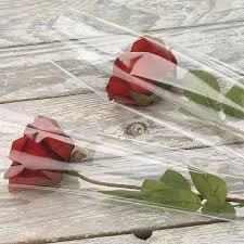 Busta per Rosa H 16 x 100 - Confezione da 100 buste - Tutta Trasparente