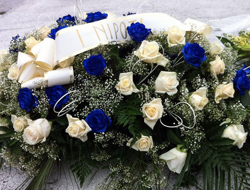 Nastro Funebre Moiré filo oro - Sconti per Fioristi e Aziende - Altezza cm 7,5 e cm.10