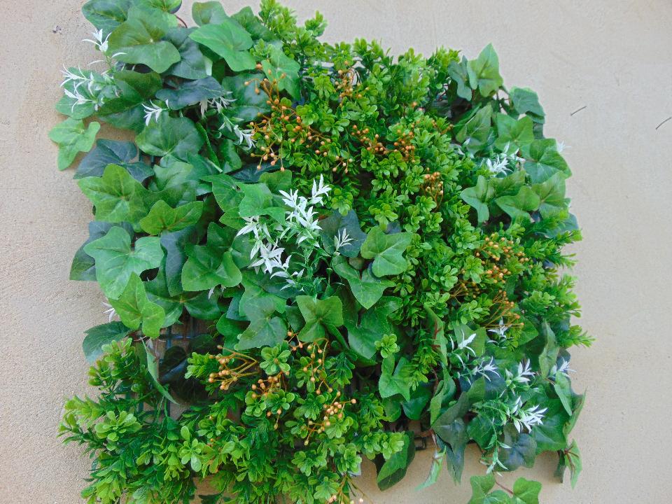 Pannello vegetato Boxwood cm. 33x33 - Sconti per Fioristi e Aziende . - in poliestere e lattice