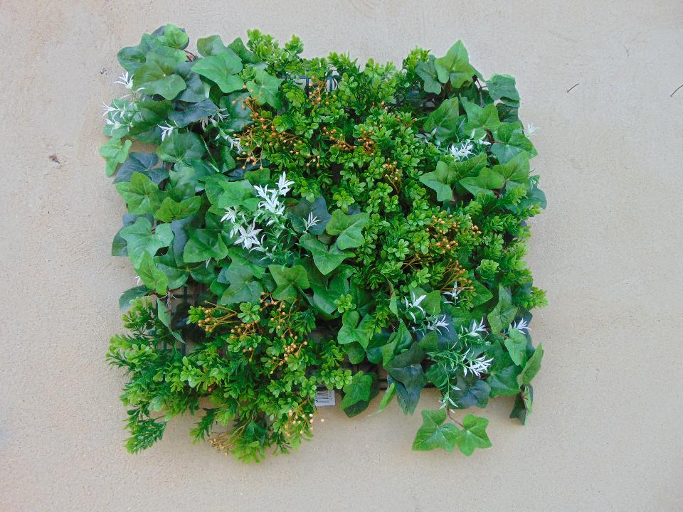 Pannello Boxwood cm. 33x33 - Sconti per Fioristi e Aziende - in poliestere e lattice