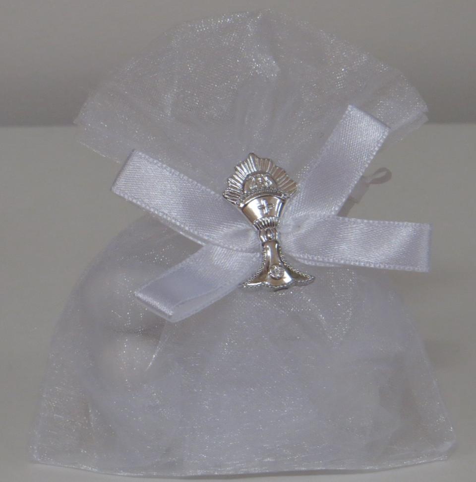 Sacchetto Portaconfetti cm. 7,5 x 10 in Organza con tirante - Sconti per Fioristi e Aziende