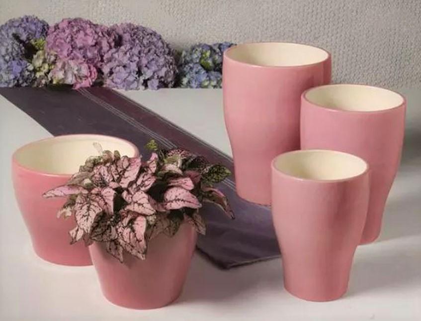 Vasi in ceramica smaltata lucida Serie da 2 o 3 vasi - Sconti per Fioristi e Aziende