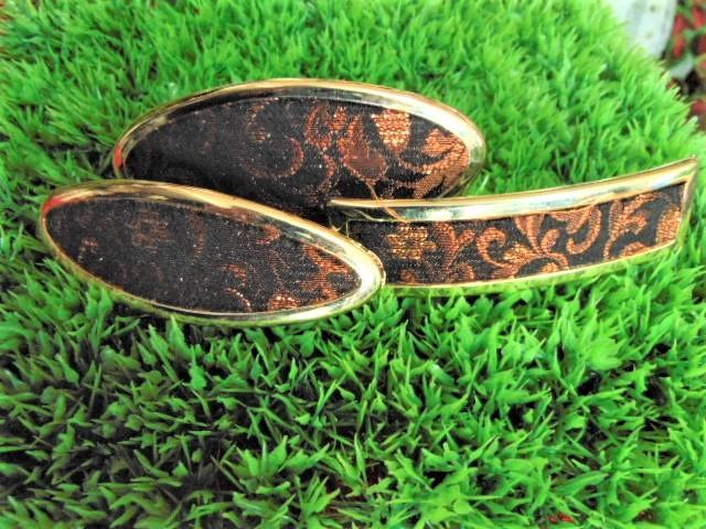 Fermaglio arabesco bordo oro 11 x 5 - Sconti per Fioristi e Aziende