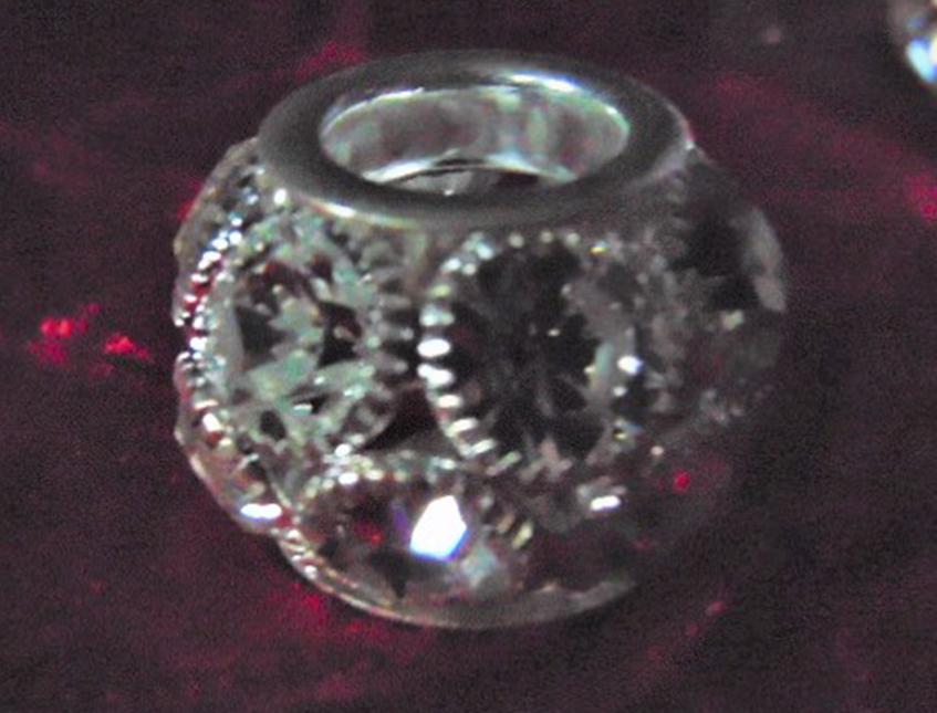 Anello dm 22 con Swarovski - Sconti per Fioristi e Aziende - foro mm. 10