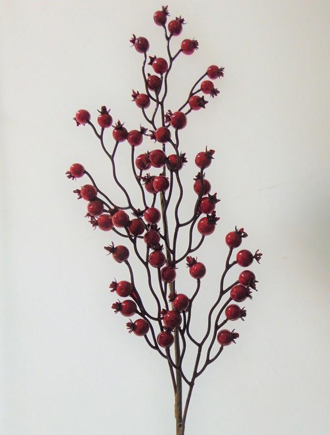 Bacche Rosse x 50 cm. 65 Ramo a 5 tralci - Sconti per Fioristi e Aziende e Wedding