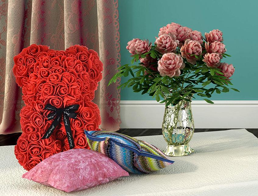 Teddy Bear Rose H 25 dm.14  - Sconti per Fioristi e Aziende - in box PVC