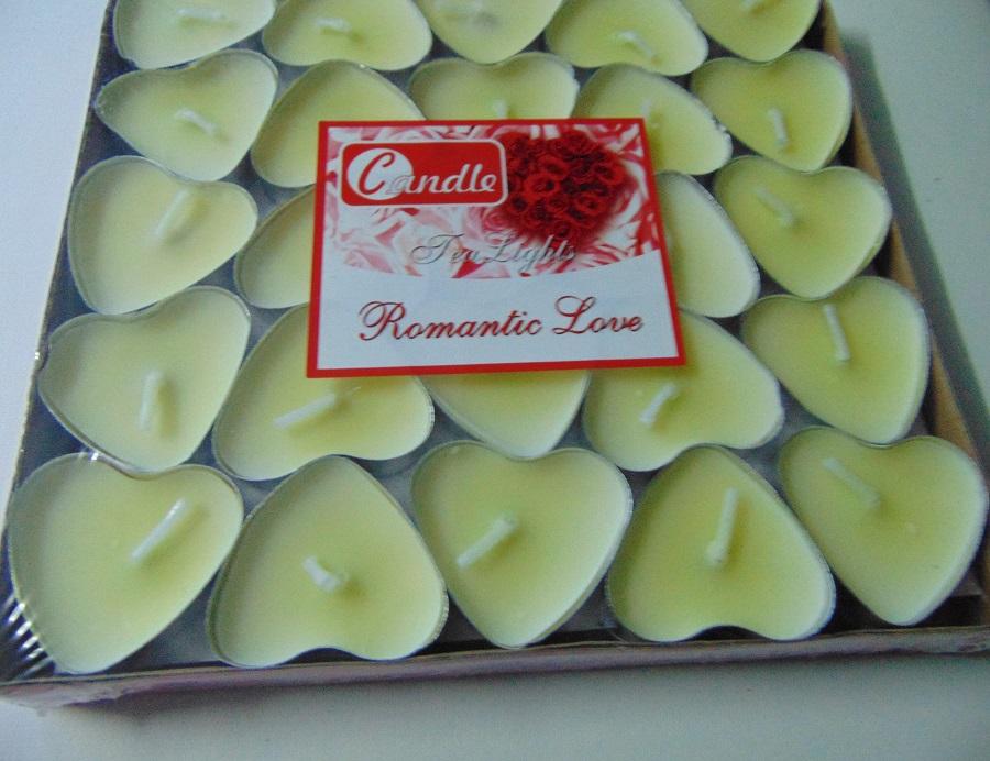 Cuoricino tea Light dm. 4,5 conf. 25 tea lights - Sconti per Fioristi e Aziende