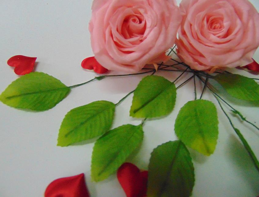 Foglie di rosa x 12 H 12 dm. 4 - Sconti per Fioristi e Aziende