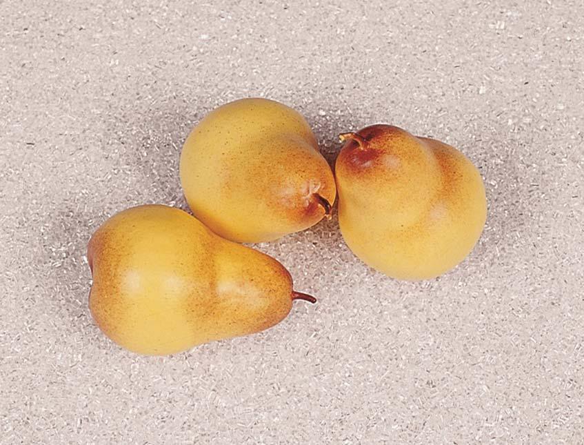 Pera media gialla artificiale in plastica - Sconti per Fioristi e Aziende e Wedding . - H 9.5 cm dm. 6.5