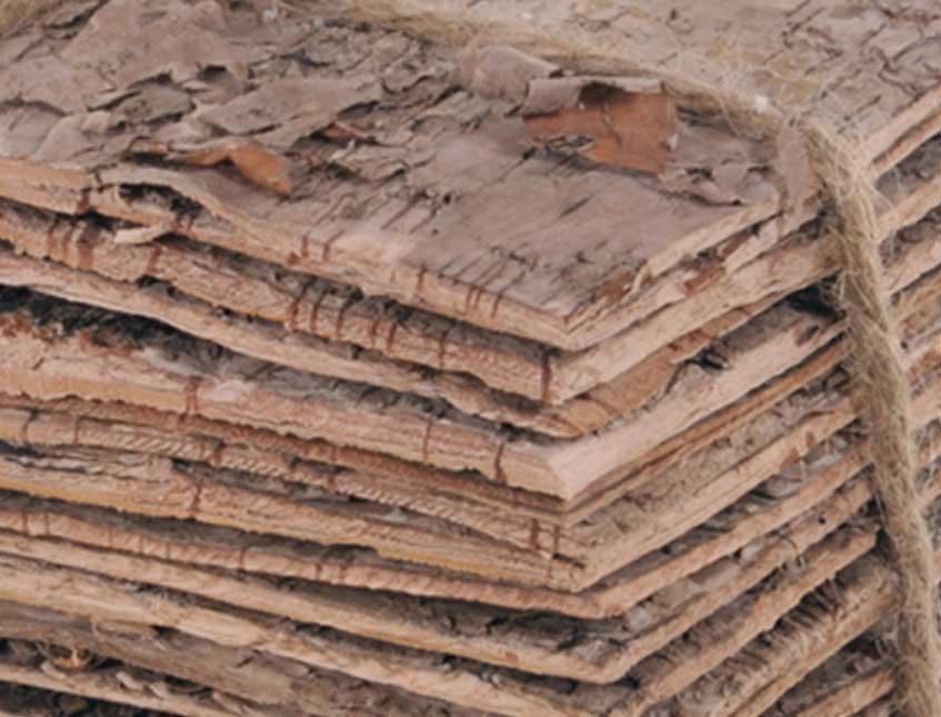Corteccia di Betulla cm. 12 x 8  - Sconti per Fioristi e Aziende . - Conf. 12 Pannelli Calibrati