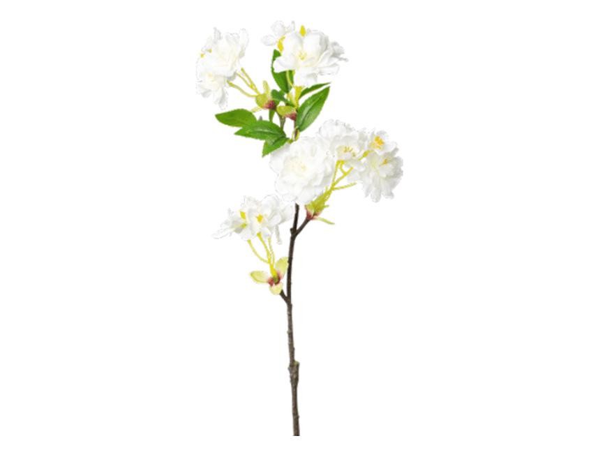Pesco bianco H 50 cm.  - Sconti per Fioristi e Aziende - n poliestere
