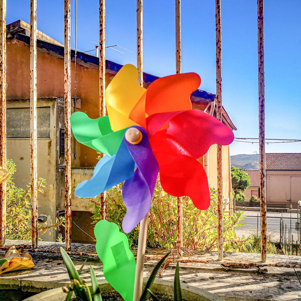 Girandola Multicolor H 55  dm.27 - Sconti per Fioristi e Aziende