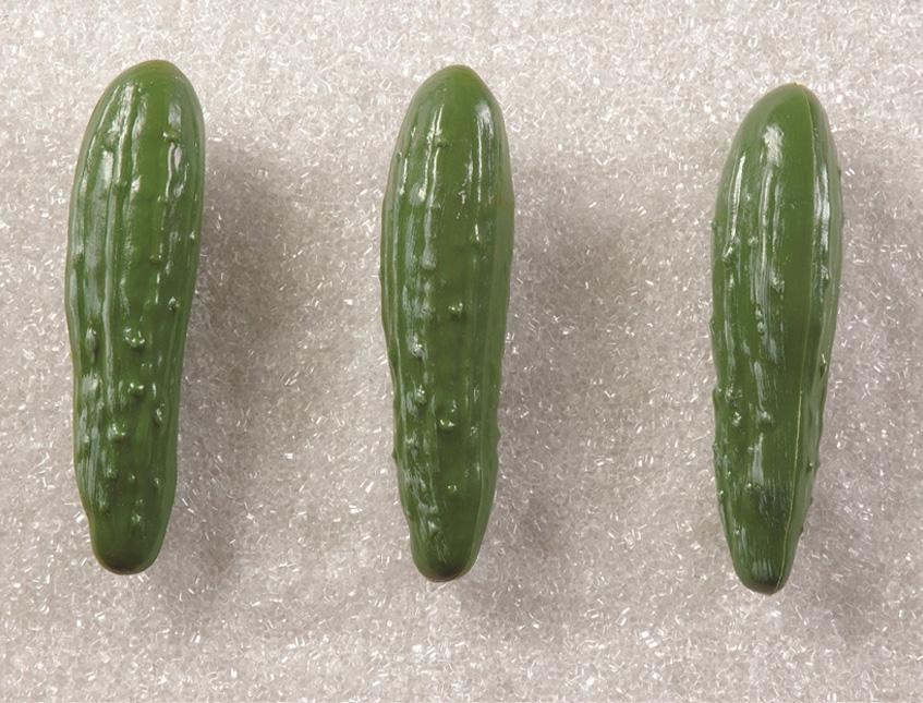 Cetriolo artificiale in plastica - Sconti per Fioristio e Aziende . -  cm. 5 x 18