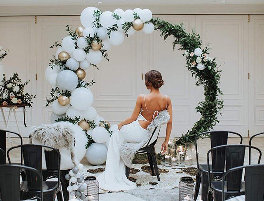 Cerchio Matrimonio dm. 200 - Sconti per fioristi e aziende . - Oro Componibile