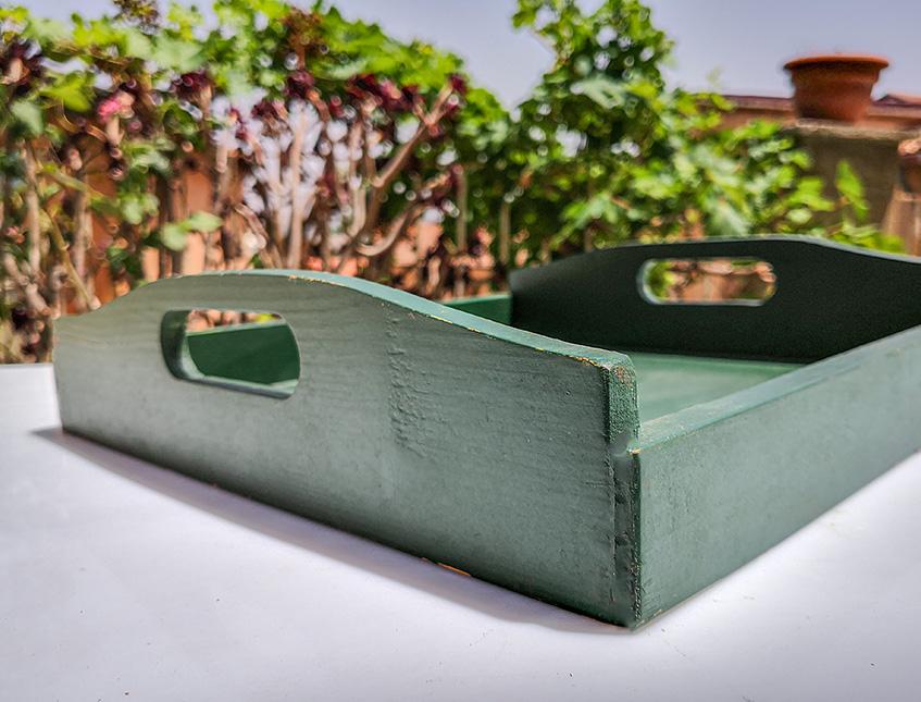 Vassoio cm 33x33 con manici in legno Sconti per Fioristio e Aziende