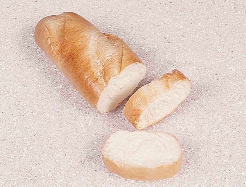 Filoncino di pane tagliato in plastica - Sconti per Fioristi e Aziende . -  cm. 19x9