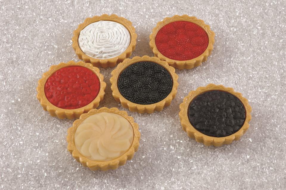 Tortine assortite artificiali in plastica - Sconti per Fioristi e Aziende . - ø 8 cm.