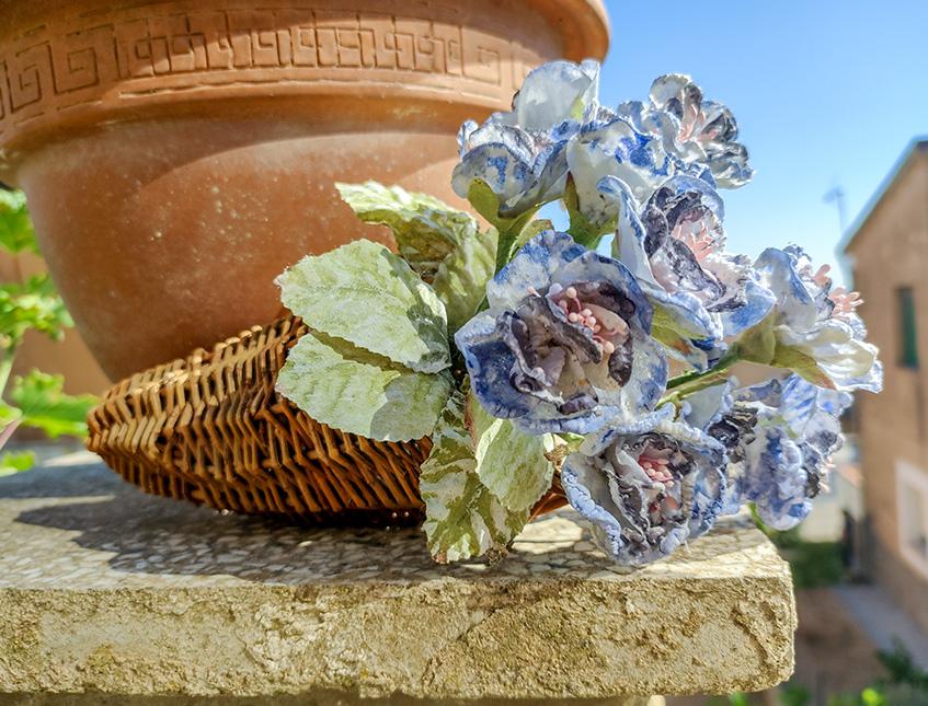 Anemone H 22 artificiale in organza Sconti per Fioristi, Wedding e Aziende