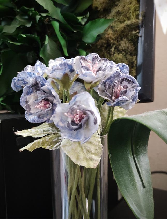 Anemone H 22 artificiale in organza Sconti per Fioristi, Wedding e Aziende