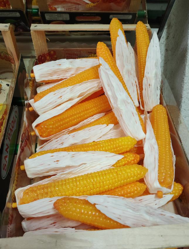 Pannocchie Granoturco H 27  - Sconti per Fioristi e Aziende . - Artificiale in plastica