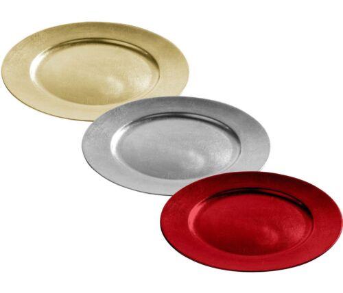 Sottopiatto dm. 33 lucido  - Sconti per Fioristi e Aziende - Oro - Argento - Rosso