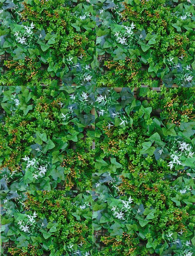 Pannello vegetato Boxwood cm. 33x33 - Sconti per Fioristi e Aziende . - in poliestere e lattice