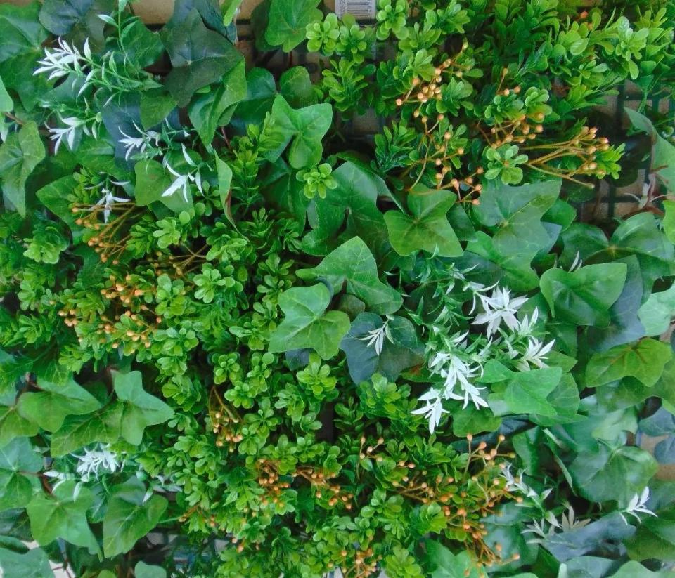Pannello vegetato Boxwood cm. 33x33 - Sconti per Fioristi e Aziende . - in poliestere e lattice