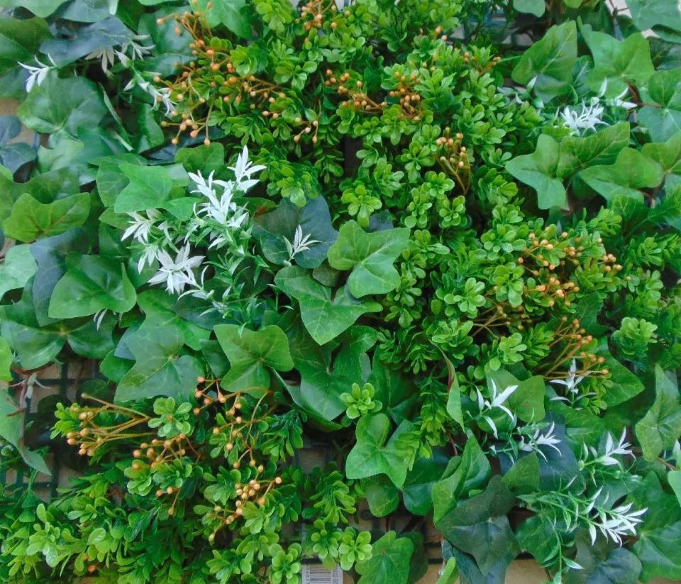 Pannello vegetato Boxwood cm. 33x33 - Sconti per Fioristi e Aziende . - in poliestere e lattice
