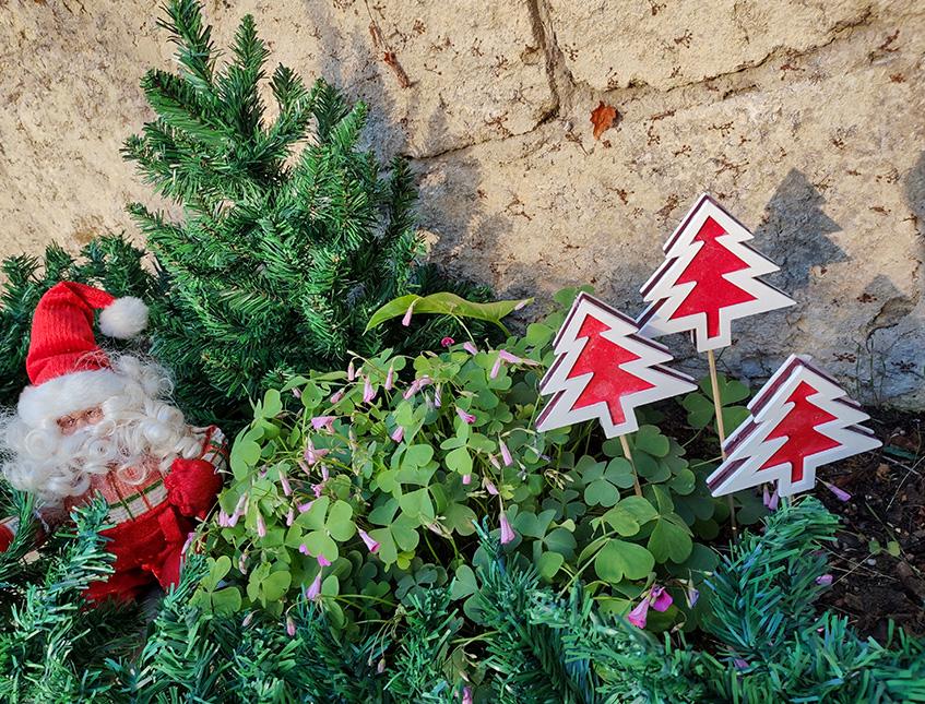 Stecca con Albero di Natale H 45 in legno - 3 Modelli Sconti per Fioristi, Wedding e Aziende