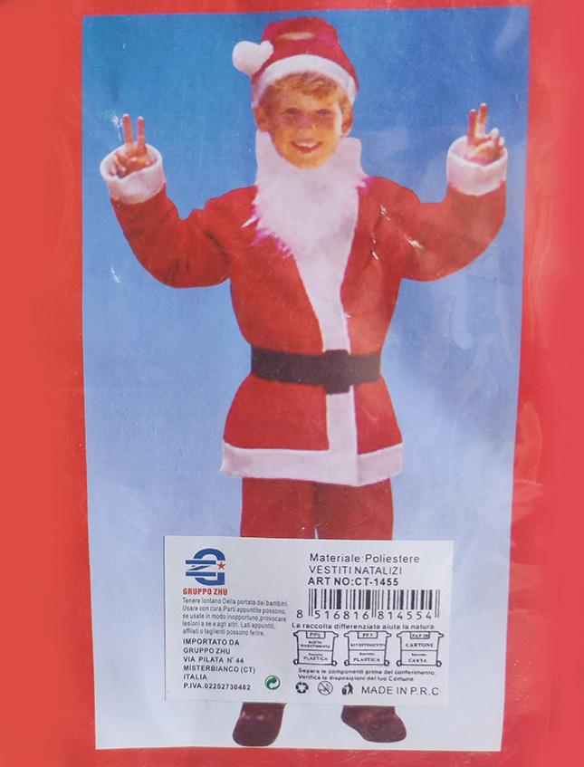 Vestito di Babbo Natale - Sconti per Fioristi,e Aziende -  per Bambino/Donna/Uomo