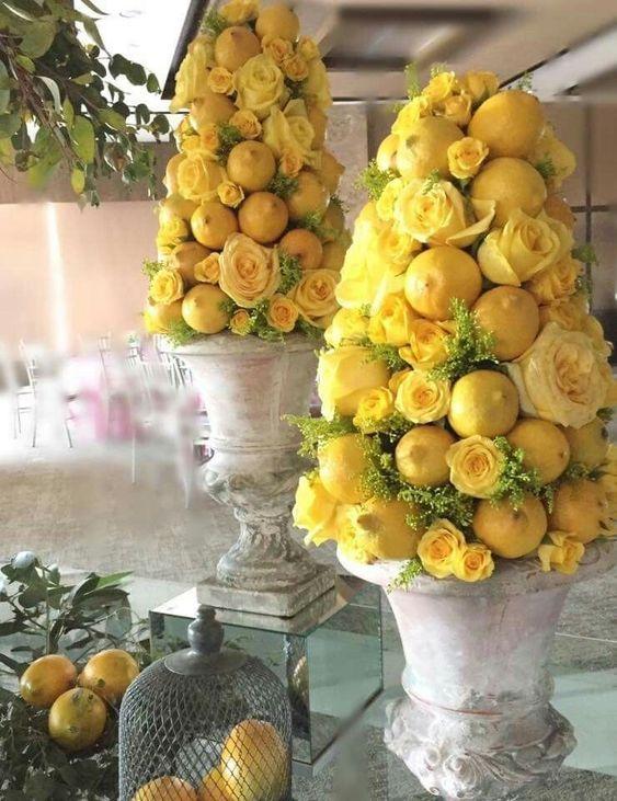 Limoni x 6  steccati H 13 - Sconti per Fioristi e Aziende .