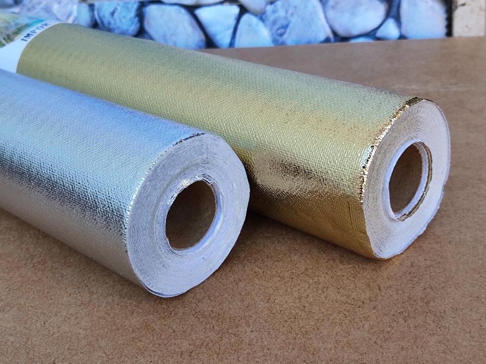 Bobina Lamina Metallizzata - Sconti per Fioristi e Aziende - H 50 x 10 Yds Walldrop Type