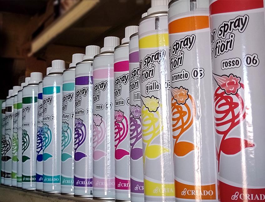 Colorante spray per fiori freschi da ml.400. - Sconti per Fioristi e Aziende