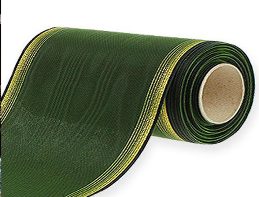 Nastro Funebre Moiré bordo oro H 75 e H 100 - Sconti per Fioristi e Aziende