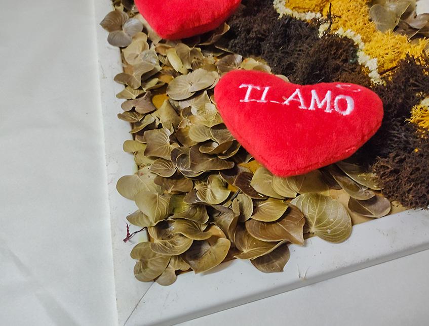 Cuscino Cuore Velluto Rosso - Sconti per Fioristi e Aziende - Adattio per San Valentino