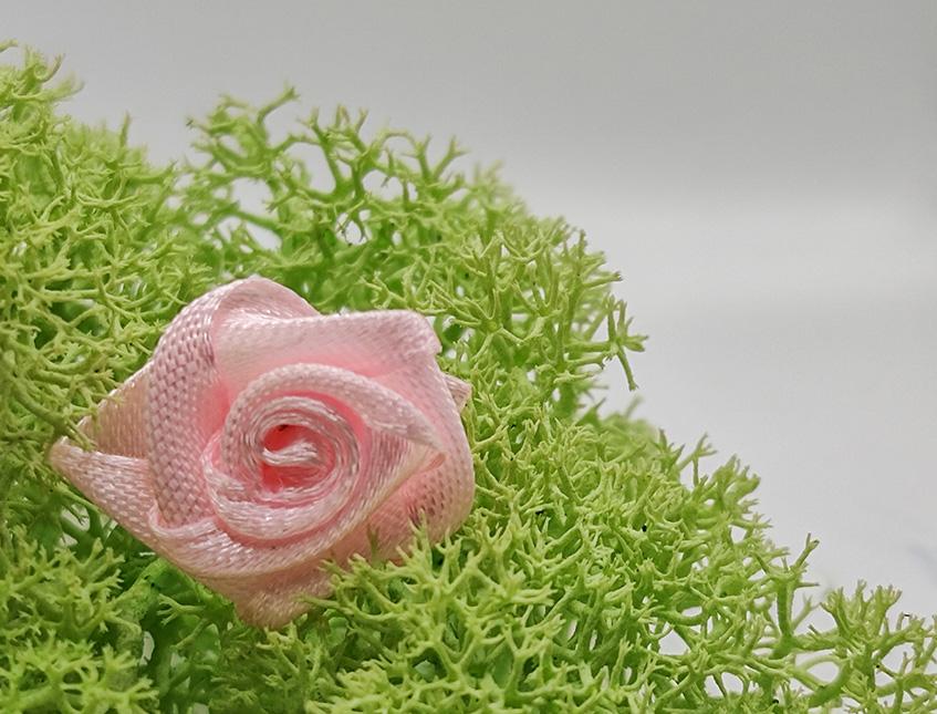 Roselline Raso con adesivo - Sconti per Fioristi e Aziende - Box x 30 Roselline