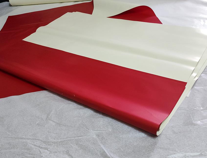 Fogli Cellofan 70X70 Bicolore  - Sconti per Fioristi e Aziende - Conf. 25 fogli Perla/Rosso