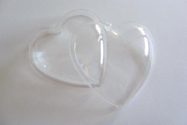 Cuore apribile x 5 in plastica mm. 60 Sconti per Fioristi, Wedding e Aziende