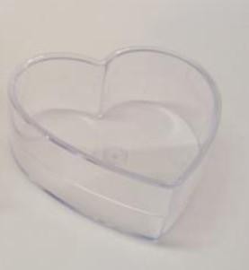 Cuore piatto x 4 in plastica mm. 100 H 33 Sconti per Fioristi, Wedding e Aziende