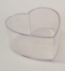Cuore piatto x 4 in plastica mm. 100 H 50 Sconti per Fioristi, Wedding e Aziende