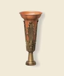 Portafiori Cimiteriali in plastica H 14/16/23/24 - Sconti per Fioristi e Aziende - Color Bronzo
