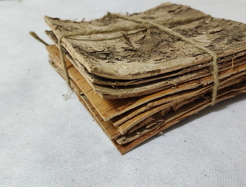 Corteccia di betulla naturale cm.15x15 Conf. 10 fogli Sconti per Fioristi, Wedding e Aziende .