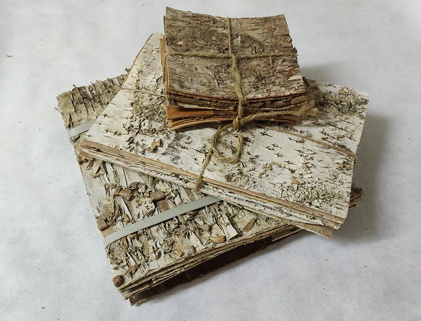 Corteccia di betulla naturale cm.15x15 Conf. 10 fogli Sconti per Fioristi, Wedding e Aziende .