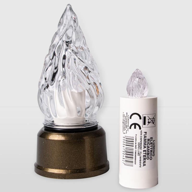 Candela elettronica stilo  H 9.5 Bianco/Rosso/Blu durata 365 giorni - Sconti per Fioristi e Aziende